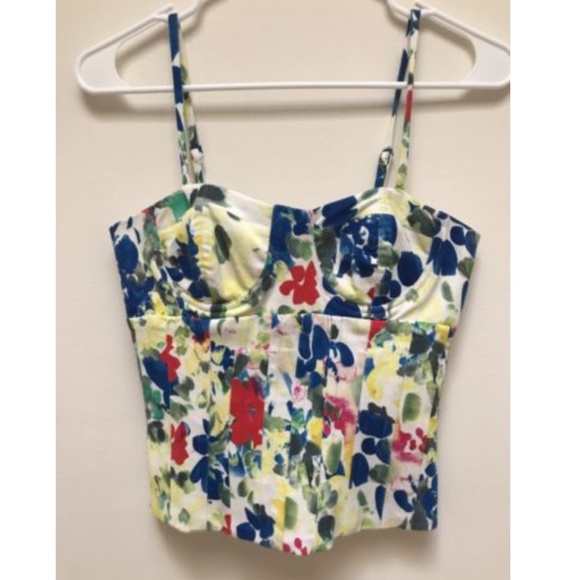 Alice + Olivia Tops - Alice + Olivia Corset Bodice Bodycon Strap Top
